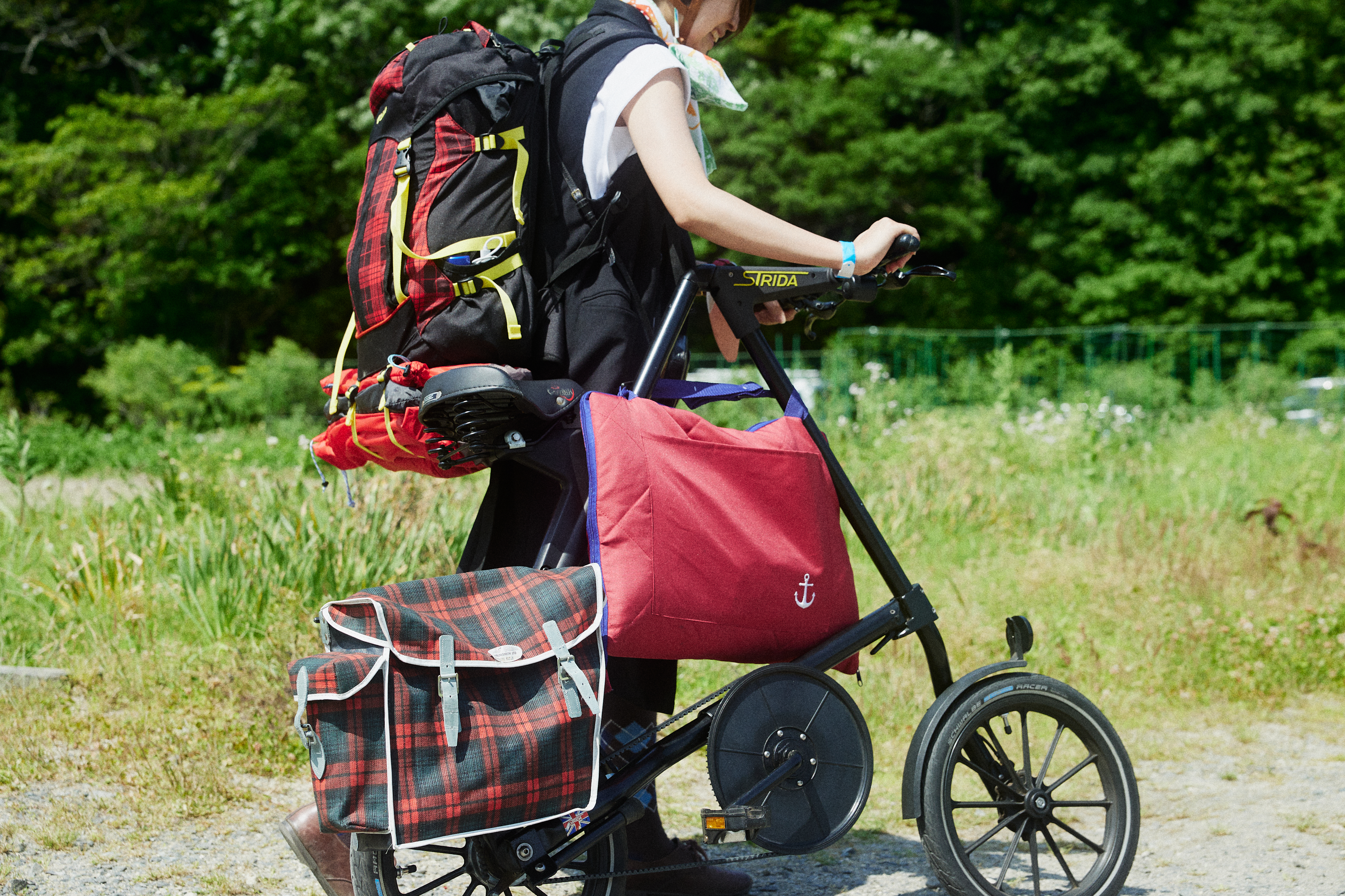 チルな雰囲気のサイクリスト